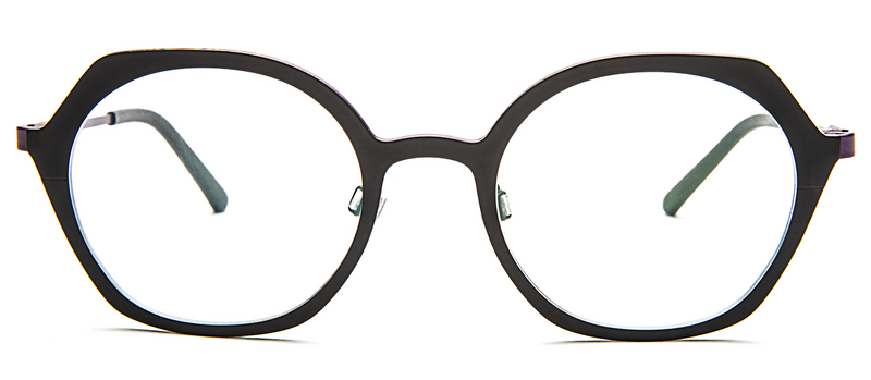 Bevel Flat white Eyeglasses