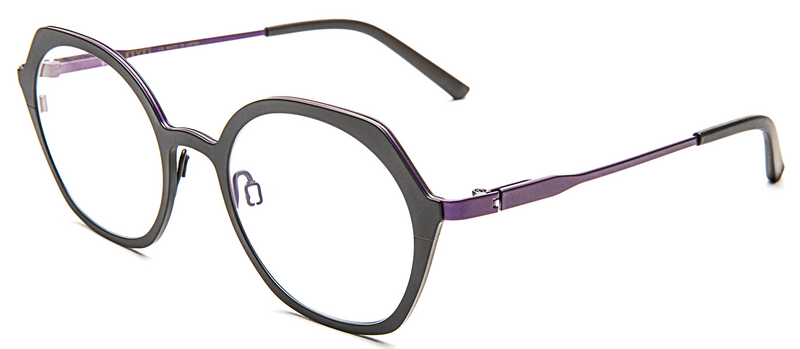 Bevel Flat white Eyeglasses