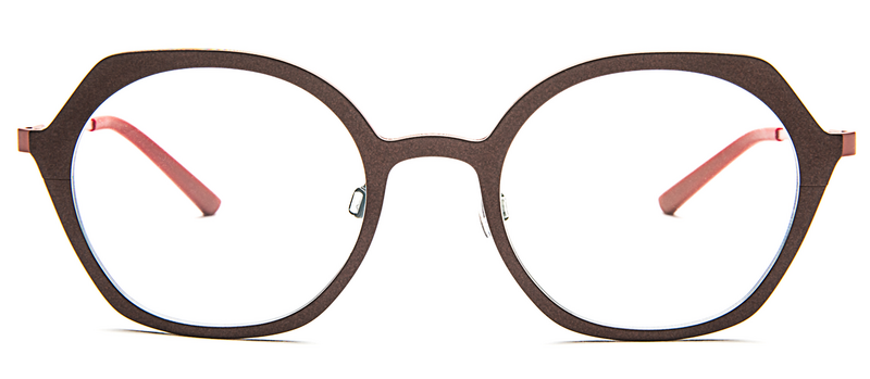 Bevel Flat white Eyeglasses