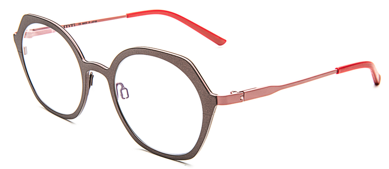Bevel Flat white Eyeglasses